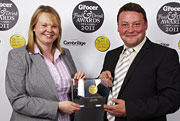 Mark Astley of Country Style Foods collecting the Award for Best Dessert